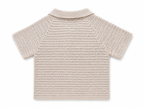 Handmade Crochet Polo Shirt for Boys